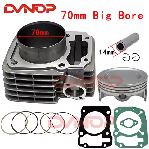 70mm big bore Motorcycle Cylinder Kit For Honda XR150 CBF150 Upgrade CBF185 CBF200 XR200 Modified En