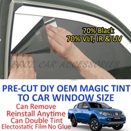 Triton Magic Tinted Solar Window ( 4 Windows + 2 Small Triangle Window ) 70% Darkness Vlt 30%