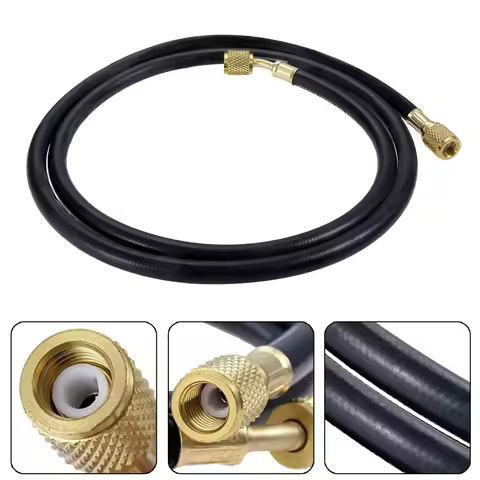 1PCS Freon Evacuation Station Charg Hose HVAC 1/4 SAE 800PSI AC Guage R410a R134a Hose 59inch 4000 P