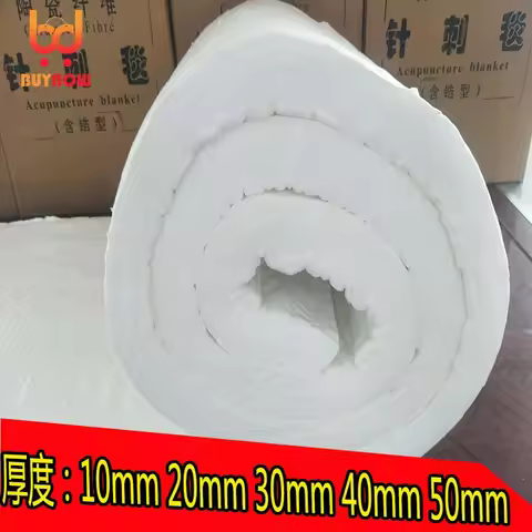 10~40mm thick 1650℃ Boiler Insulation Aluminum Silicate Needle Ceramic Fiber Insulation Refractory C