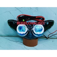 Biled Headlight Reflector Ala-ala Rgb UK 4.5 Inch Jupiter Z New Burhan 2007-2009 Ready to Install