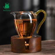 Kesoto Tea Warmer Tea Stove Heat Preservation Candle Heating Teapot Heater for Household Cafe Campin