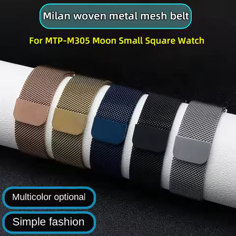 Milanese Magnetic Mesh Band For Casio MTP m305 Stainless Steel Strap Bracelet Men Women Band MTP-M30