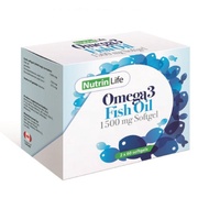 [🎁WITH FREE GIFT🎁] NUTRINLIFE OMEGA 3 FISH OIL 1500MG 2x60'S (EXP:12/2026)