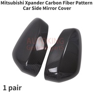 Car Side Mirror Cover for Mitsubishi Xpander Carbon Fiber Pattern Xpander Rearview Mirror Cover Trim