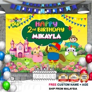 Birthday Banner / Birthday Backdrop / Hari Jadi - Didi & Friends