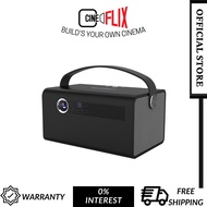 [CINEFLIX] CX330PRO DLP Small Projector Android Portable Handle Projector  (Free Samsung Tab) With B