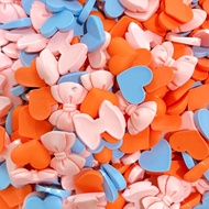 A364 10 pcs pastel flatback charm cabochon resin heart love cute kawaii diy accessory decoden cream 