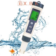 X.B.K PH Meter, TDS/pH/Temperature 3-in-1 PH Meter For Water, 0-14 PH Measurement Range Digital PH M