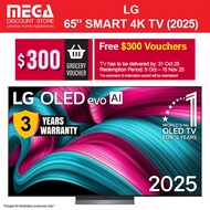 LG OLED65C5PSA 65" OLED EVO 4K C5 SMART TV | Free Wallmount | Free $300 Grocery Vouchers Redeem From
