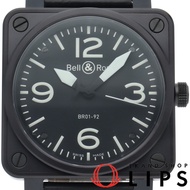 Bell & Ross BR01-92 自動機械錶 BR01-92 BR01-92-CFB-H 附原廠盒和保固卡 不鏽鋼/皮革錶帶 男士腕錶 黑色 成色極佳 [二手]