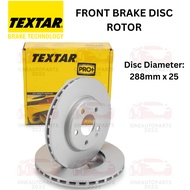 TEXTAR GERMANY FRONT BRAKE DISC ROTOR MERCEDES BENZ W245 B200 B200 TURBO