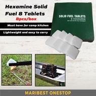 Hexamine Solid Fuel 8 Tablets Lilin Askar Fire Starter Stove Camping Metal Cooker Gel Dapur Masak