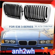 E36 Grill,Black Kidney Front Bumper Kidney Grille Grills For E36 3-Series 318I 323I 328I M3 1997-199