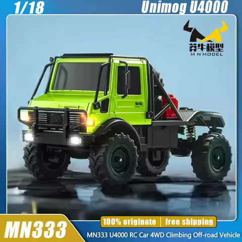 New MN333 Unimog U4000 RC Car 1/18 Full Proportion 4WD Remote Control Car Powerful Outdoor Climbing 