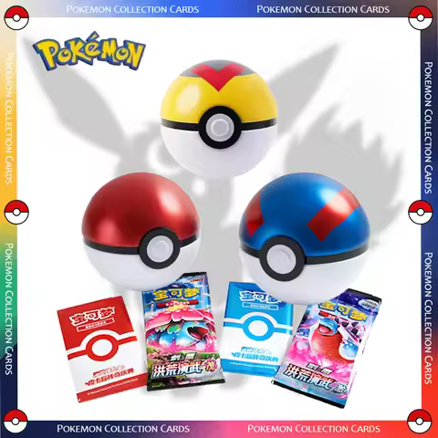 Pokemon TCG Pikachu Legendary Cards Booster Pack & Pokeball Tin Set - Simplified Chinese Version Tra