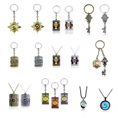 Hot Game Jewelry WOW World of Warcraft HearthStone Keychain Lich King Frostmourne Sword Hammer Axe W