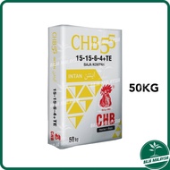HEXTAR Intan CHB 55 15-15-6-4+TE 50kg Nitrate Based Fertilizer Baja Kompak Sebatian Kelapa Sawit Buah Sayur Tanaman