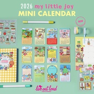 2026 My Little Joy Mini Calendar การ์ดปฏิทินมินิ LMOLMOxLiveOutLoud