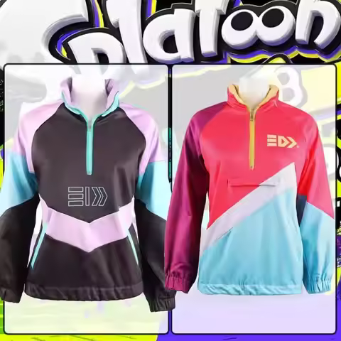 Legend Game Splatoon 2 Vintage Cosplay Costume Top Women Men Casual Pullover Sweatshirt Coat Contras