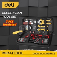 DELI DL-C1007E-Z 7 pcs set alat juruelektrik I 7 Pcs Electrician Tool Set