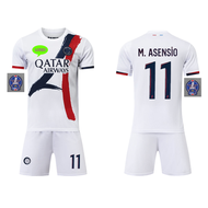 เสื้อฟุตบอลเด็ก 2024/25สำหรับเกมเหย้าและเยือน เมสซี หมายเลข 30 เสื้อฟุตบอล หมายเลข 10 Mbappe หมายเลข