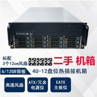 12-Disc 4U Chassis 6GB Backplane ATX Power Server Assembly Rack Type Hot Plug NAS Storage Chassis