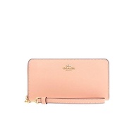 [Coach] Wallet (Long Wallet) FC3441 C3441 Faded Brush Luxury Crossgrain Leather Long Zip-up Around Wallet (with Strap) Women [Outlet Product] [Brand]