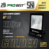 lampu led sorot / tembak / floodlight / outdoor / lapangan COB SMD super terang jarak jauh 100w 100 