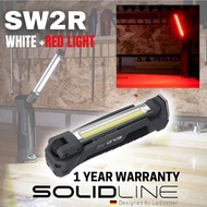 SOLIDLINE SW2R RECHARGEABLE Work Light - 550 Lumens [Rechargeable, White/Red Light, 180o rotation]