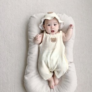 Baby Summer Clothes Cute Boys Girls Baby Sleeveless Romper + Hat Summer Clothes Newborn Jumpsuit Cot