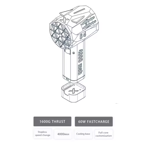 New 64mm Air Blower Electric Turbo Violent Fan