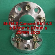 Spacer 5h114.3 Convert 5h114.3 x 67mm x 67mm x 25mm 2pcs