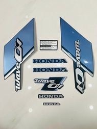 Bộ tem decal dán xe máy honda wave a 2025 wave anpha wave alpha màu xanh nhám zin thái siêu đẹp