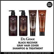 [READY TO SHIP] DR.GROOT BLACK RECOVER GRAY HAIR COVER SHAMPOO &amp; TREATMENT