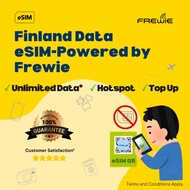 Finland eSIM Data Roaming | Unlimited Data | Topup Available | QR Code via Email - Powered by Frewie