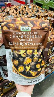 🇨🇦✈️代購⛔️截單日：3月5日18:00❤️‍🔥🇨🇦加拿大直送 DI&A SHITAKEMUSHROOM CRISPS 鹽酥香菇脆片300g
