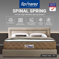 SpinaRez Spinal Spring Tilam Mattress 10 inch Hotel Spec Euro Top Foam Padding + Coconut Fiber + Hig