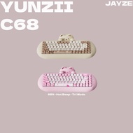 SG Yunzii C68 65% Mechanical Keyboard Hot Swappable Tri Mode For Gaming And Office