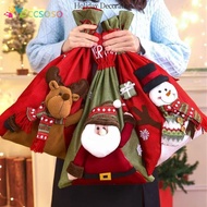 Christmas Gift Bag Santa Claus Backpack Bag Large Christmas Decoration Three-dimensional Candy Bag