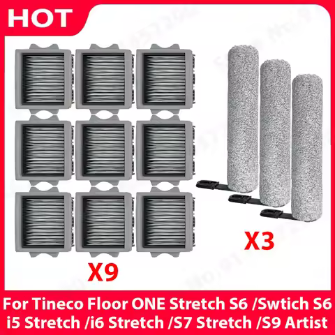 Roller Brush HEPA Filter For Tineco Floor ONE Stretch S6 /Swtich S6 /i5 Stretch /i6 Stretch /S7 Stre