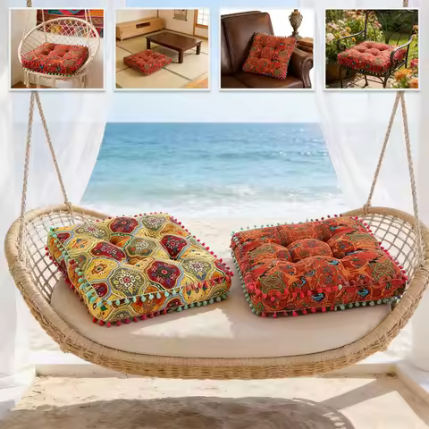 1PC Square Thick Pillow Cushion Floor Seating Office Chair Cushion Meditation Yoga Seat Kneeling Pil