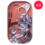 葡國老人牌 - 罐頭食品 Porthos葡國老人牌 日式照燒汁沙甸魚 3罐裝x125g #2410176 (啡色罐)SARDINES IN TERIYAKI