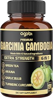 Premium Garcinia Cambogia 20:1 Extract Capsules 8550 mg - with Green Tea, Arjuna, Garlic, Turmeric, 