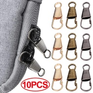 10Pcs Zipper Slider Metal Small Clasp Repair Kit Replacement for Broken Buckles Zippers Puller Head 