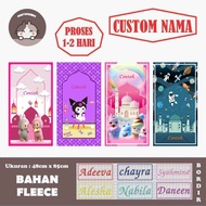 (CUSTOMIZED EMBROIDERED NAME) CUSTOM CHILDREN'S PRAYER RUGS WITH KINDERGARTEN,/, ELEMENTARY SCHOOL N