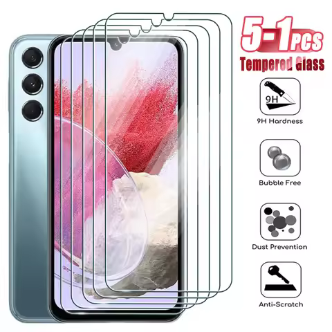 5-1Pcs Tempered Glass For Samsung Galaxy M30 M20 M11 M31 M12 M22 M42 4G M52 Screen Protector on Gala
