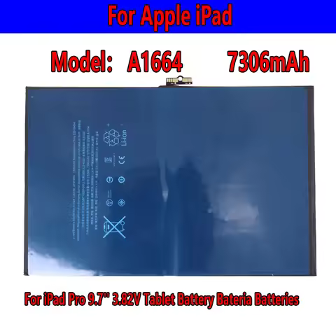 High quality laptop 7306mAh Replacement 0 zero cycle A1673 A1674 A1675 A1664 Battery For iPad Pro 9.