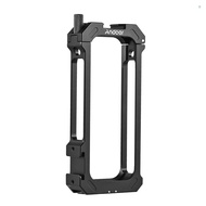 Andoer Sports Camera Video Cage Aluminum Alloy with Dual Cold Shoe Mounts Metal Protective Frame Cam