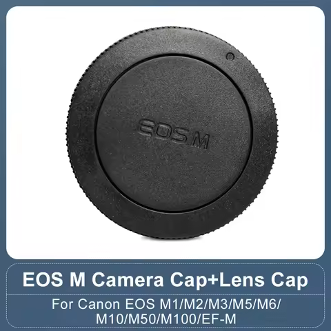 Camera Front Cap Body Cap Rear Lens Cap for Canon EOSM m1 m2 m3 m5 m6 m10 m50 m100 EF-M Mirrorless C